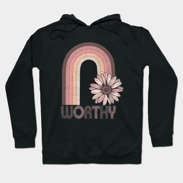 Worthy Boho Rainbow Hoodie by Mastilo Designs